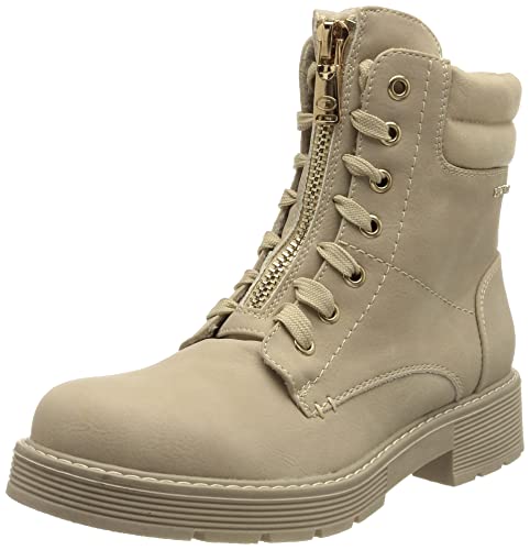 Tom Tailor Damskie sztyblety 4293509, kremowe, 36 UE