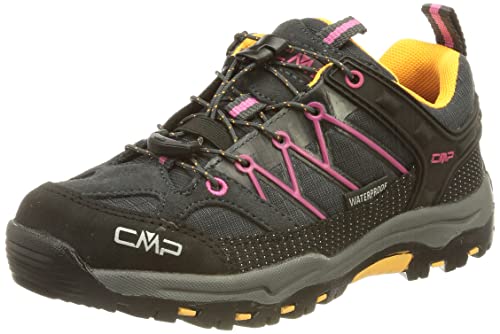 CMP Unisex Rigel Low Wp dziecięce buty trekkingowe i do wędrówek, Antracite Bouganville, 35 EU
