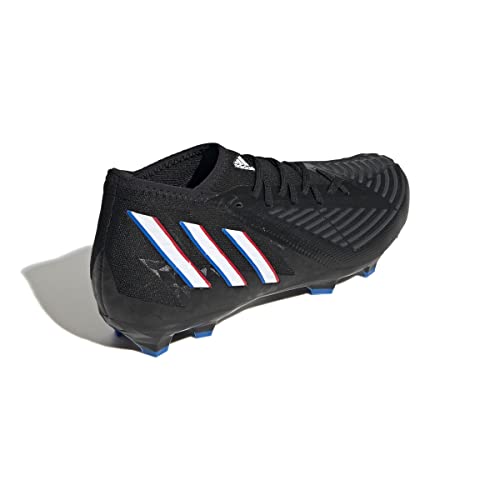 adidas Predator Edge.2 FG, buty piłkarskie mieszane, czarne/białe/czerwone (Negbás Ftwbla Rojint), 36 2/3 EU, Czarny Biały Czerwony Negbás Ftwbla Rojint, 36.5 EU