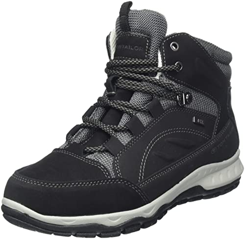 Tom Tailor Damskie sztyblety 4294501, czarne, 41 UE