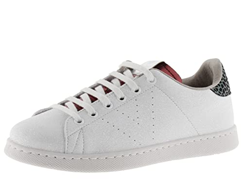 Victoria Tenis CRAQUELADO & Animal Print, Trampki damskie, zielone, 38 EU