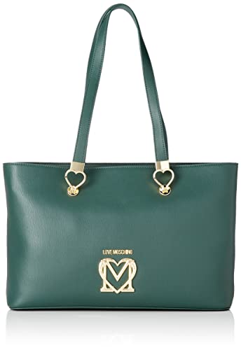 Love Moschino Damska torba na ramię Borsa Pu Bottiglia, zielona, 24 x 40 x 10