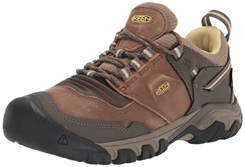 KEEN Damskie buty trekkingowe Ridge Flex, Safari/Custard, 7 UK