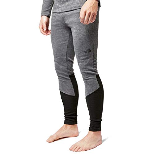 The North Face męskie M proste rajstopy Baselayer, średnioszary H/czarny, XL
