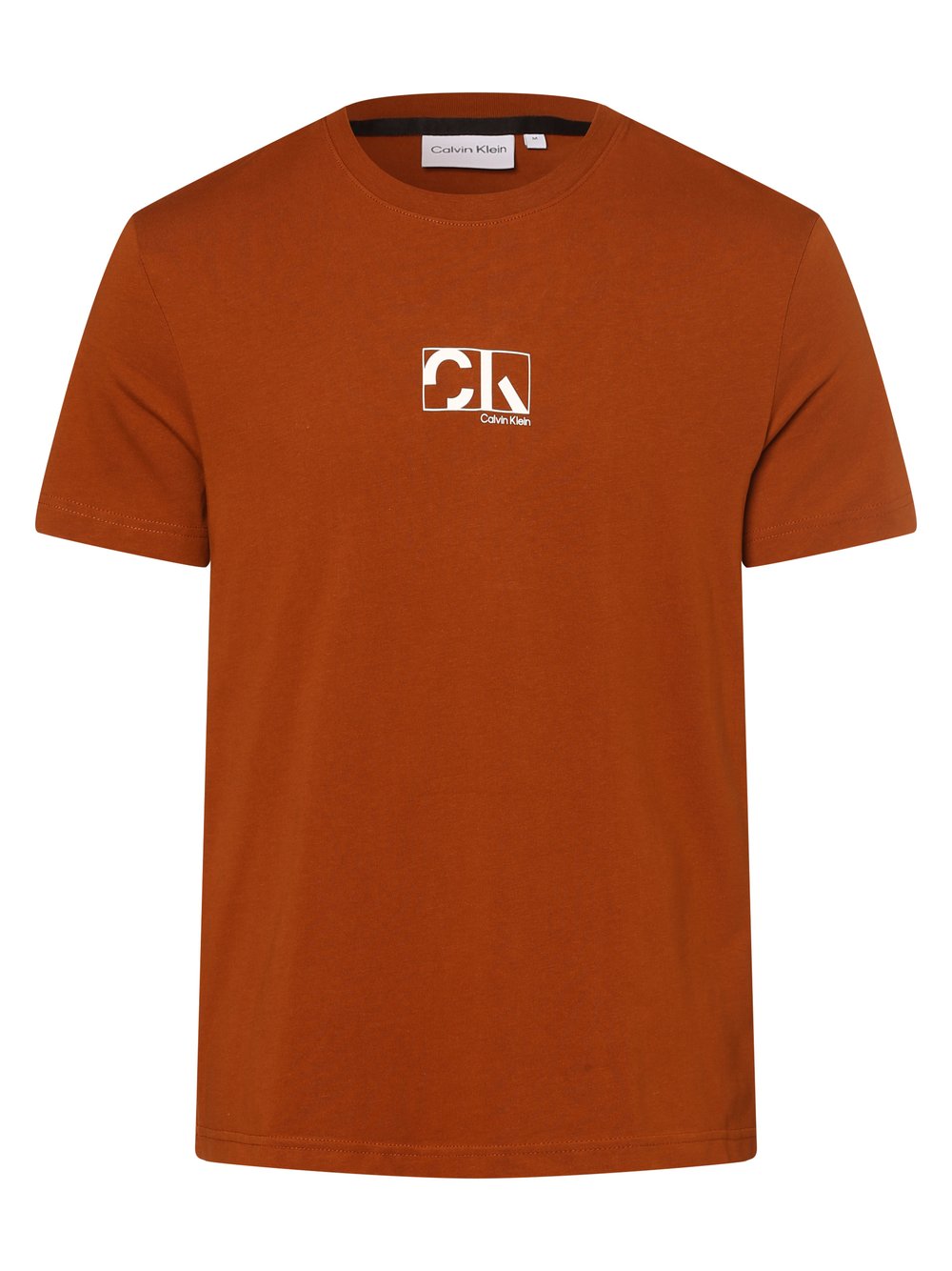 Calvin Klein - T-shirt męski, brązowy