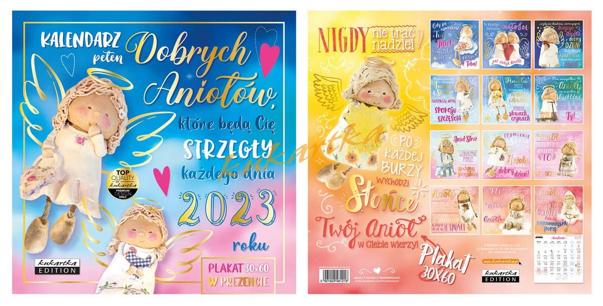 Kalendarz 2023 ścienny Classic Dobrych Aniołów - Kukartka