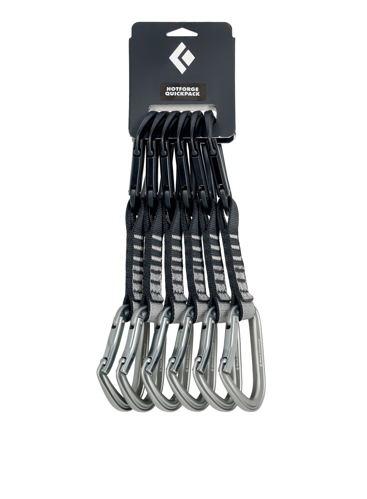 Ekspresy wspinaczkowe Black Diamond HotForge Quickpack 12 cm 6-pack - grey