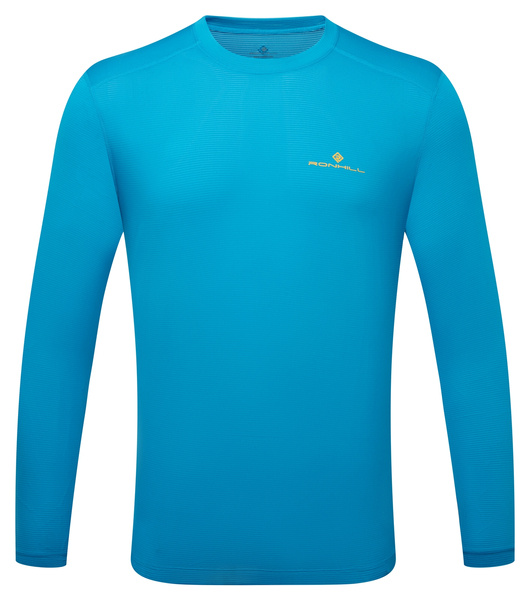 RONHILL koszulka biegowa męska TECH L/S TEE niebieska