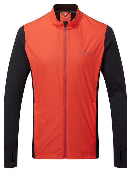RONHILL Kurtka biegowa męska HYPERCHILL JACKET czarno-czerwona