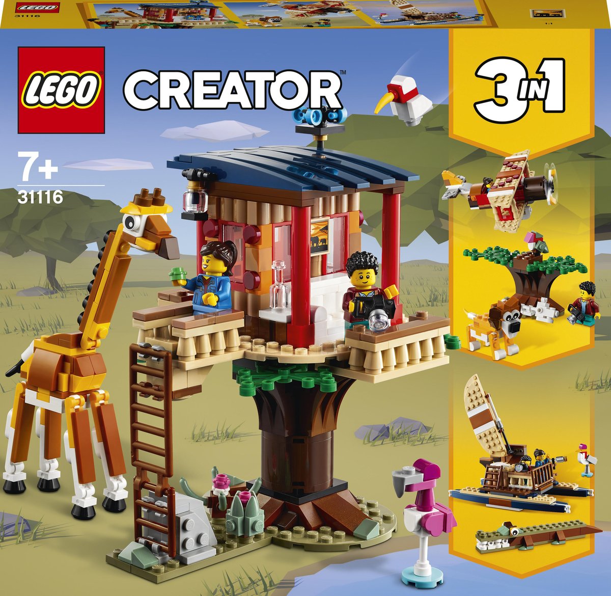 LEGO Creator 3w1 Domek na drzewie na Safari 31116