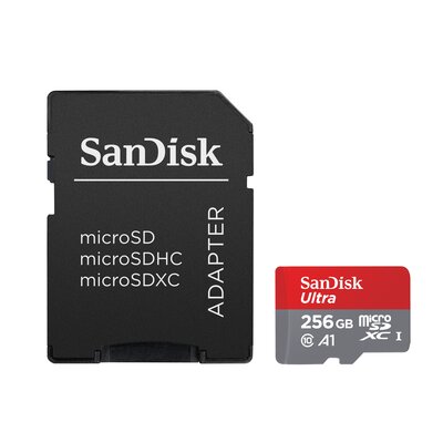 SanDisk Ultra MicroSDXC 256 GB Class 10 UHS-I/U1 A1(SDSQUAC-256G-GN6MA)