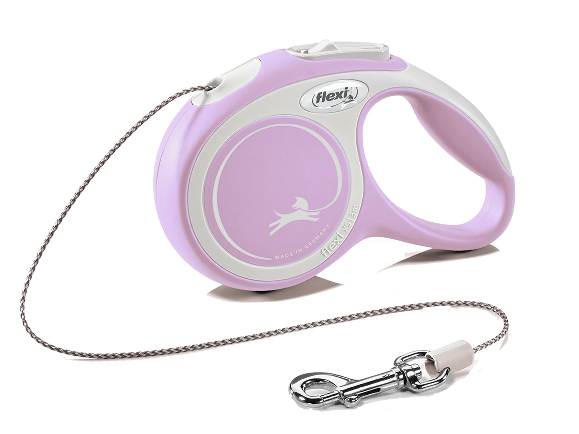 FLEXI New Comfort, linka 3m, rozm. XS do 8kg, różowa