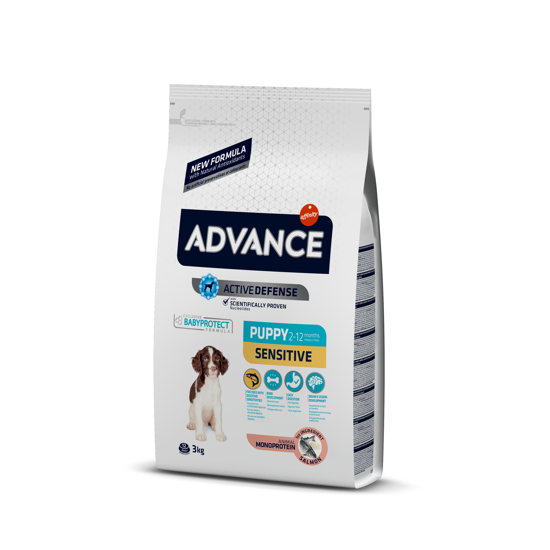 ADVANCE Puppy Sensitive - sucha karma dla szczeniąt z wrażliwością pokarmową 3kg [500934]