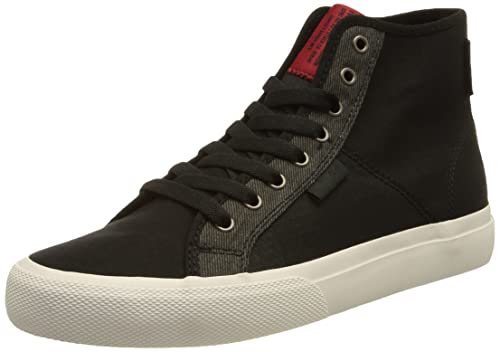 DC Shoes Męskie buty typu sneakers Manual-High-Top Shoes for Men Sneaker, czarne, rozmiar 44,5 UE