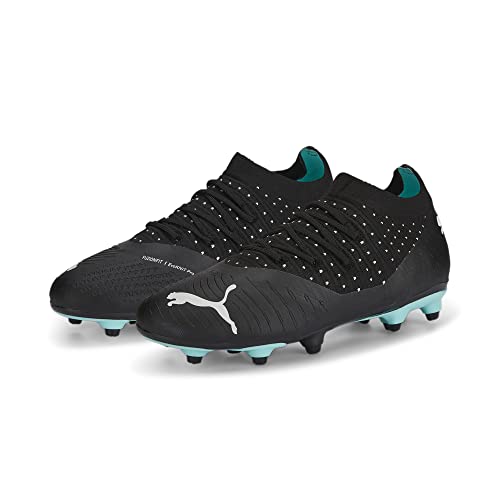 PUMA Unisex dziecięce przyszłość Z 3,4 Fg/Ag Jr buty piłkarskie, Puma Black Quarry Elektro Aqua Puma White, 28 EU