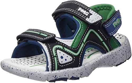 PRIMIGI Sandały męskie Pso 19676, Nero Verde - 35 EU