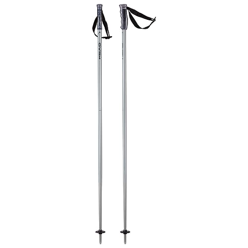 HEAD Unisex – kijki narciarskie dla dorosłych Multi Aluminum Black, szczotkowane aluminium/czarne, 105