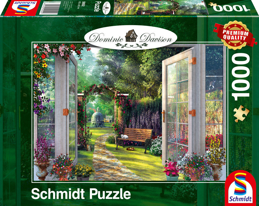 Schmidt PQ Puzzle 1000 el. DOMINIC DAVISON Pokój z widokiem na ogród