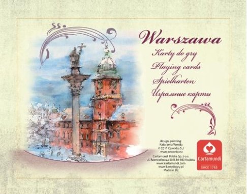 Cartamundi Karty Warszawa Akwarele 2x55 CM-1289000364