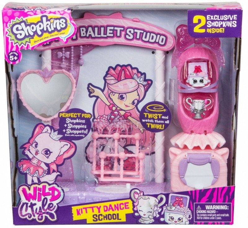 Cobi Formatex Formatex Figurki Shopkins Sezon 9 Wild Szkoła Tańca Kitty zestaw