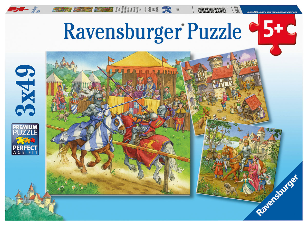 Ravensburger Puzzle 3x49 Rycerze 051502