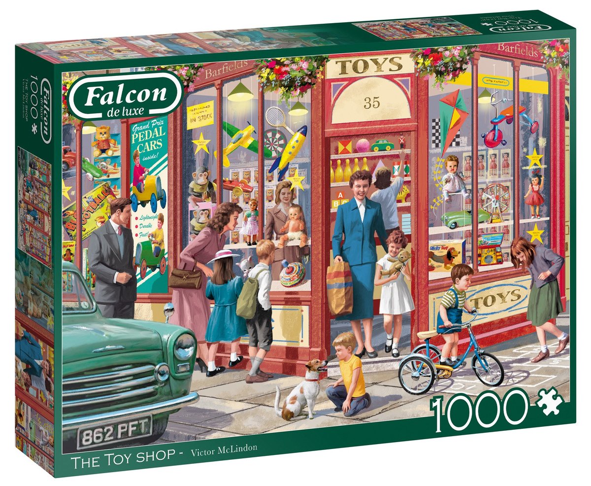 Jumbo Spiele 11284 Piece Jigsaw Falcon de Luxe Puzzle The Toy Shop, 1000 części 11284