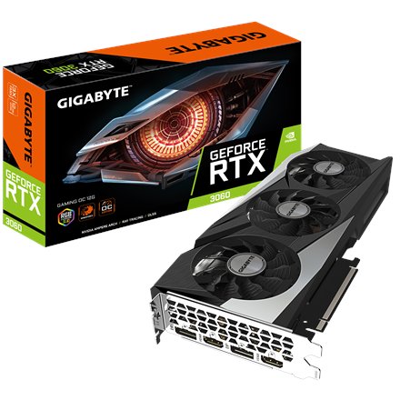 Gigabyte GeForce RTX 3060 Gaming OC 12G GV-N3060GAMING OC-12GD