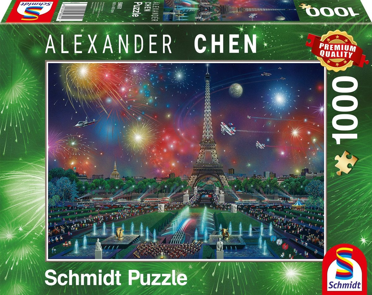 Schmidt Puzzle 1000 Fajerwerki nad Wieżą Eiffla G3 -