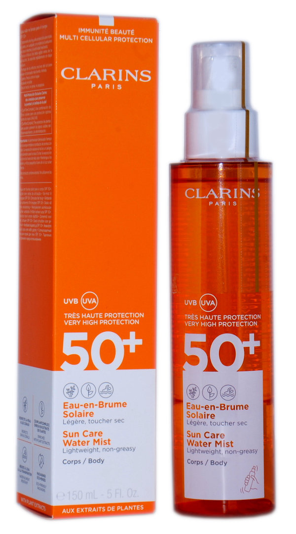 Clarins Water Mist UVA/UVB SPF 50 Olejek do opalania 150ml