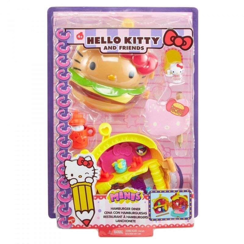 Mattel Hello Kitty Miniprzygoda Hamburger zestaw GVB28