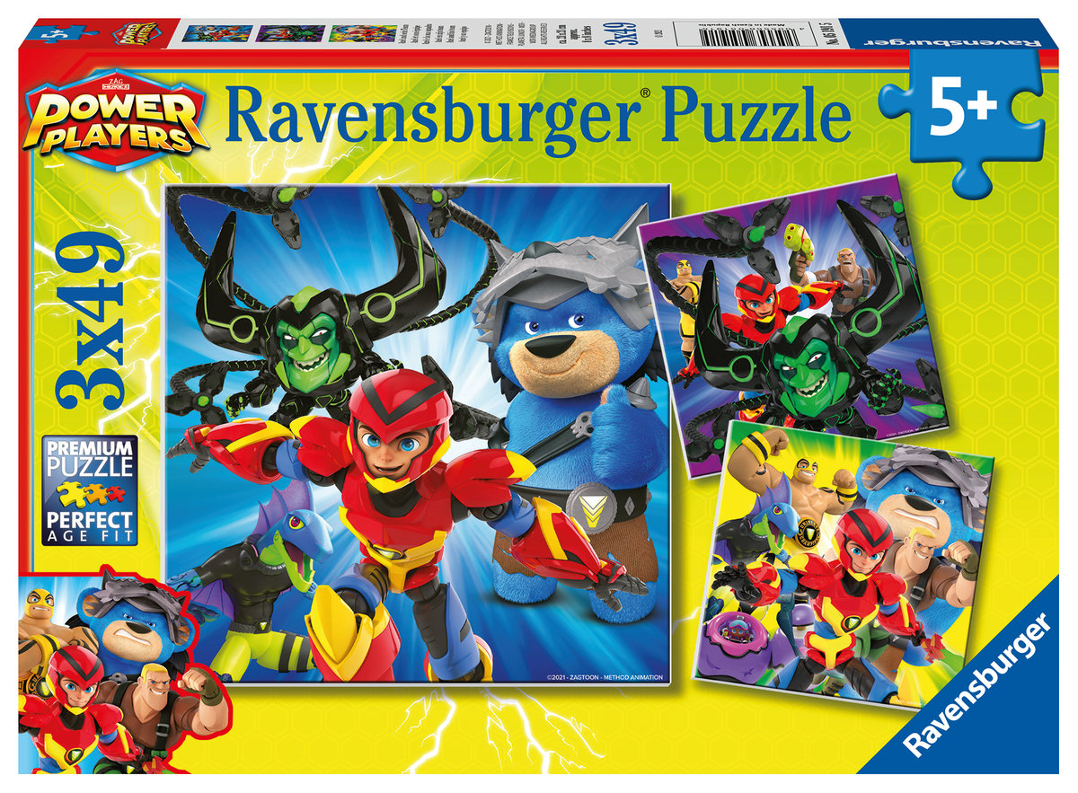 Ravensburger Puzzle 3x49 Power Players -