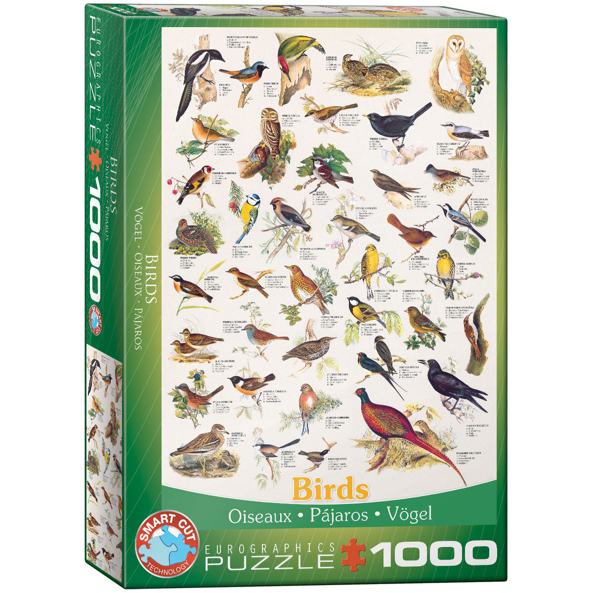 Eurographics Puzzle 1000 Kahlo Self Portrait with Birds 6000-5425 -