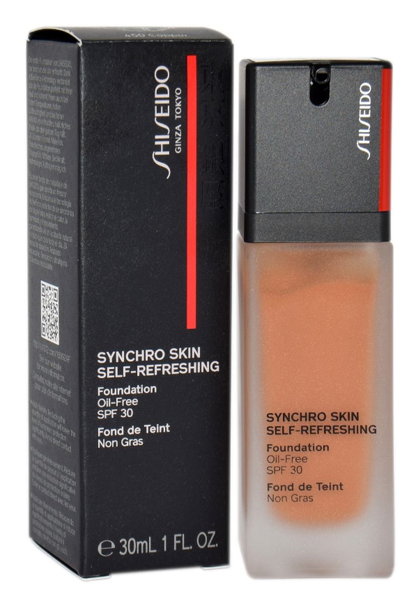 Shiseido Synchro Skin Self-Refreshing Foundation podkład o przedłużonej trwałości SPF 30 odcień 450 Copper 30 ml