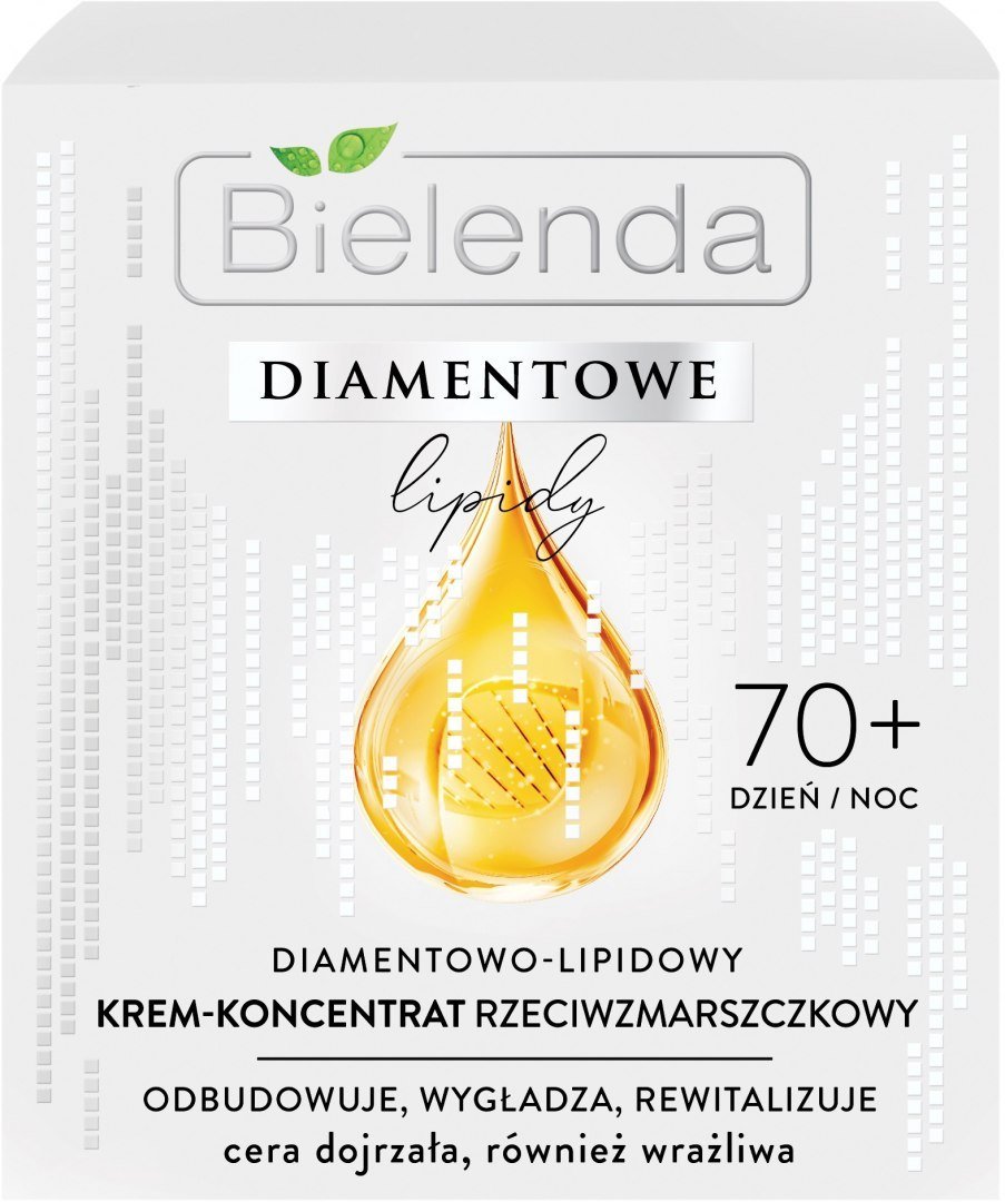 Bielenda Diamentowe Lipidy Diamentowo–lipidowy krem-koncentrat przeciwzmarszczkowy 70+ Dzień/Noc 50ml