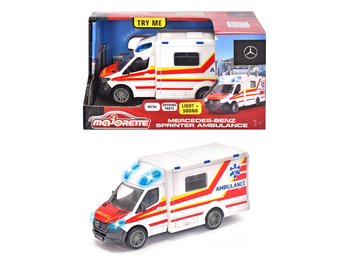 MAJORETTE Ambulans Mercedes 12,5 cm 371-2001