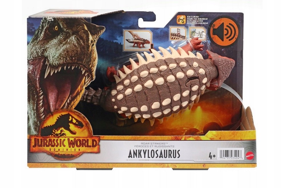 Mattel Jurassic World Dziki ryk Ankylosaurus