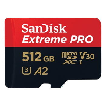 SanDisk Extreme PRO SDSQXCD-512G-GN6MA microSDXC RescuePRO Deluxe 512GB+SD Adapter