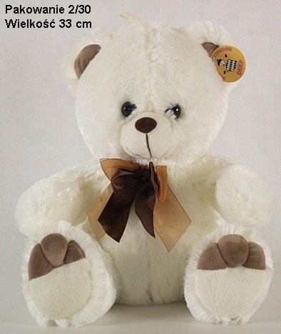 Deef Pluszak Miś z Kokardą Siedzący 29cm 02971