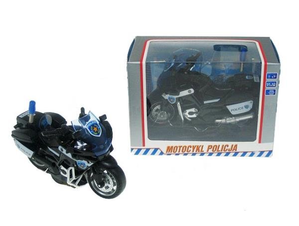 Motocykl policja 13cm z napędem światło, dźwięk M1217U