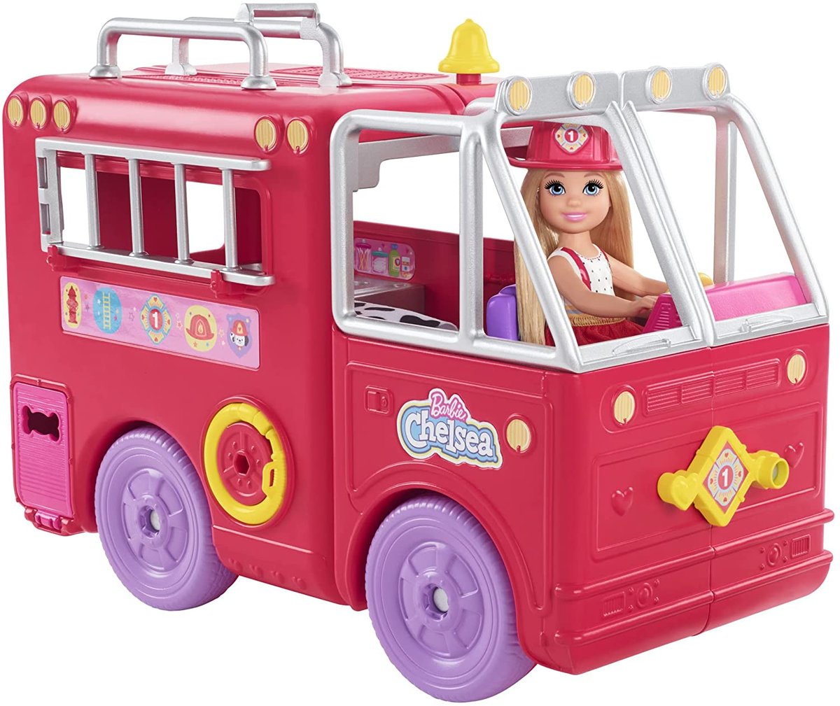 Mattel Chelsea Wóz strażacki + lalka HCK73 HCK73