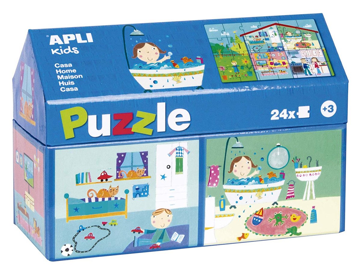 Apli Kids Puzzle w kartonowym domku Kids - W domu 3+