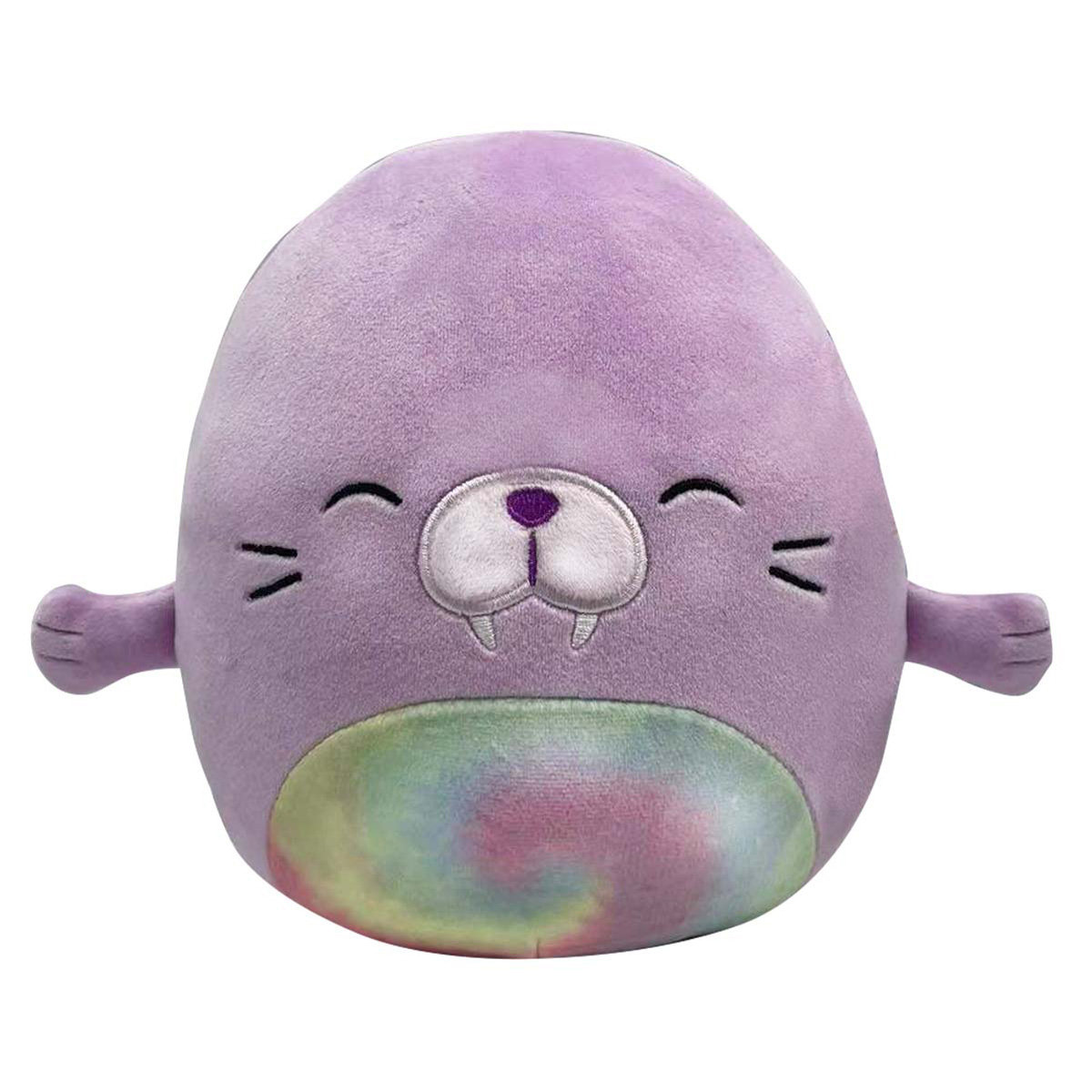 Squishmallows, pluszak, foka, wersja B, purpurowa, 19cm