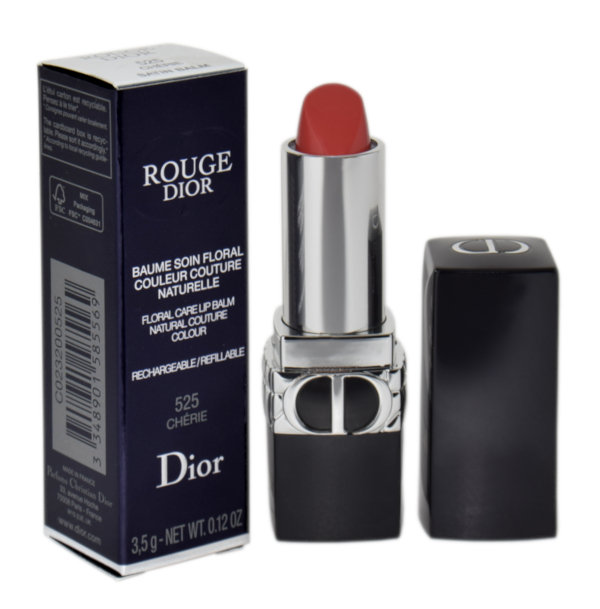 Фото - Помада й блиск для губ Christian Dior Dior Dior Rouge Floral Care Lip Balm 525 Cherie Koloryzujący balsam do ust 