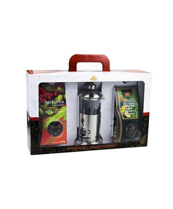 NATURA WITA Zaparzacz+2 herbaty Zestaw prezentowy
