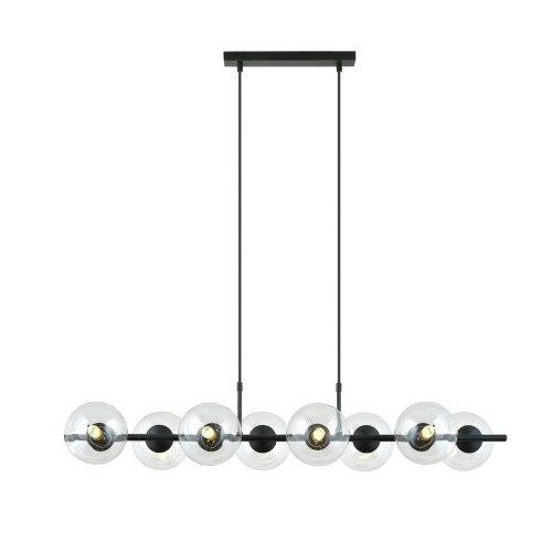 Lampa wisząca z 8 szklanymi kloszami nad stół 1206/8 z serii RORY