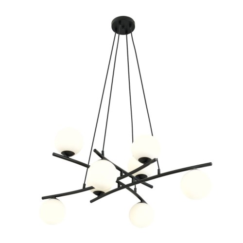 Essa lampa wisząca 8-punktowa czarna/opal 1201/8