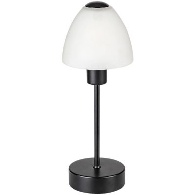 Rabalux Lydia lampa stołowa 1x40W czarny mat/biały 2296