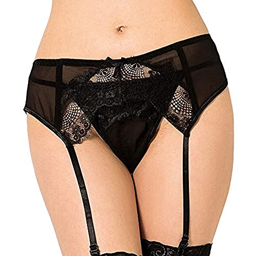 Queen Lingerie Stringi z koronkowym podwiązkiem 100 g