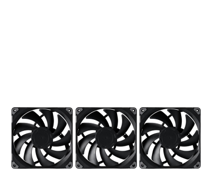 Phanteks M25 PWM Fan Black Triple Pack 3x120mm