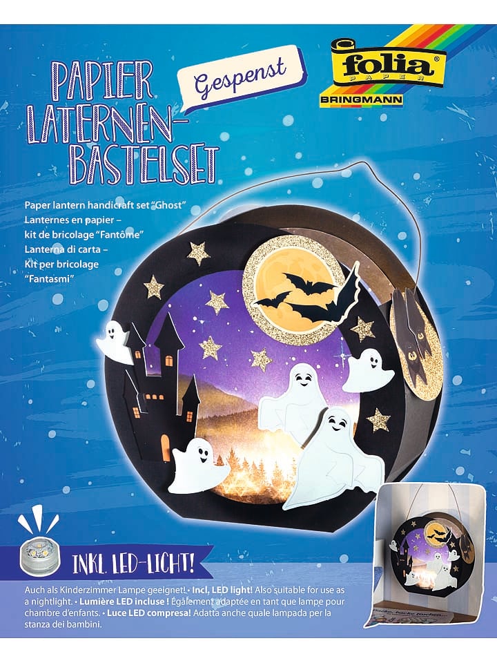Folia Lampion w kolorze czarnym ze wzorem do złożenia